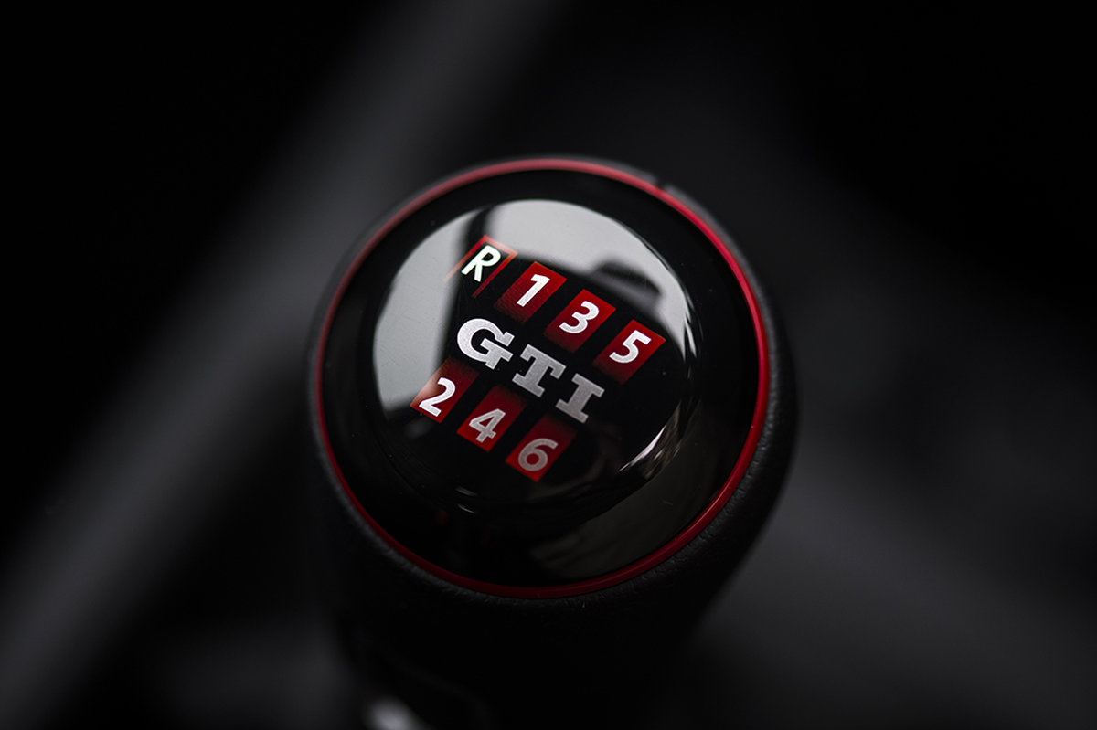 VW GTI gear knob - automotive photography by Jason Dodd Photography